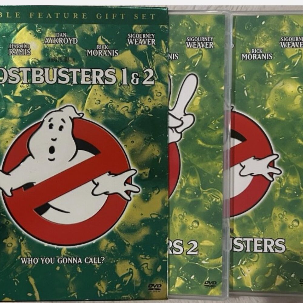 Ghostbusters Double Feature Gift Set 1 & 2 Plus book